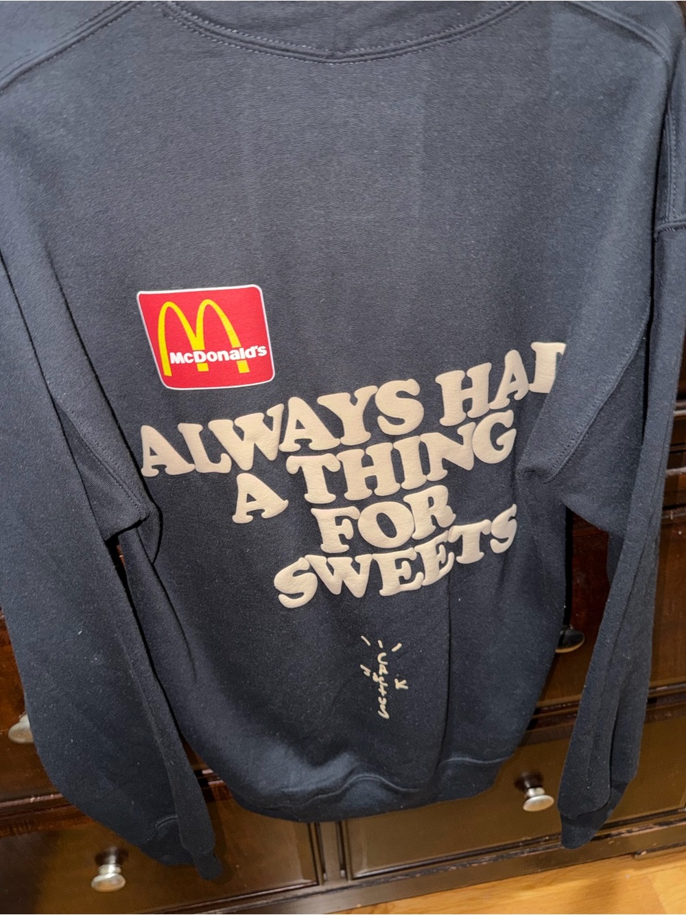 McDonald's Black 'Apple Pie' Logo Hoodie - Picture 4 of 4